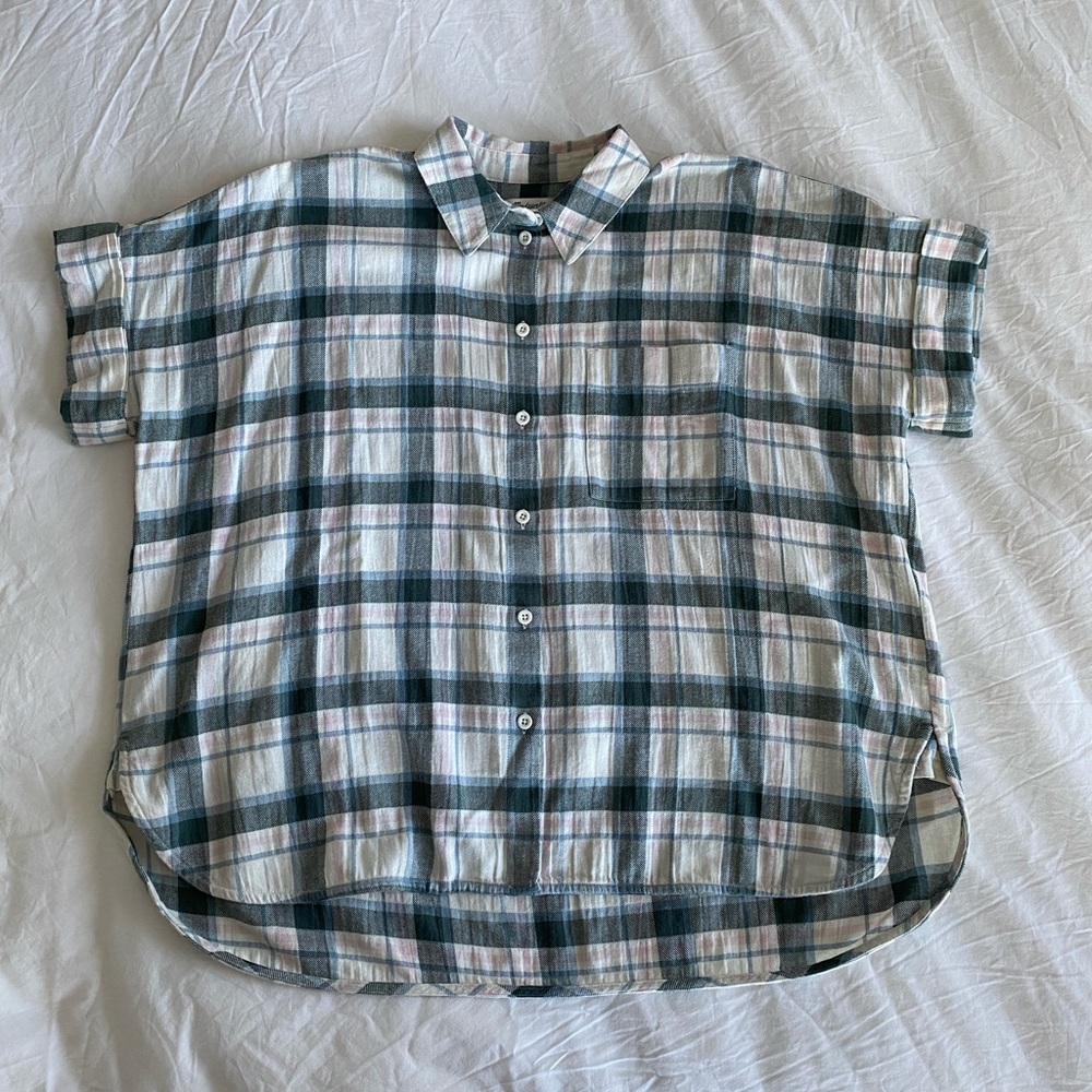 Madewell short sleeve blouse